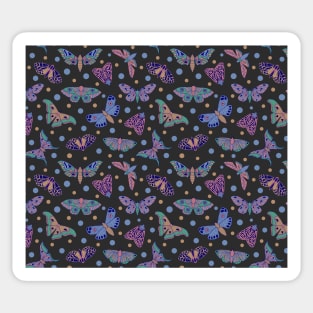 Pastel Goth Butterfly Pattern Sticker